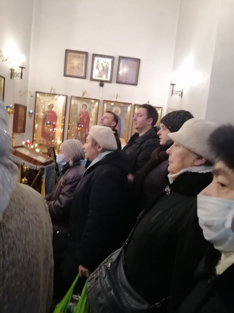 В колокольне бывшего Казанского Головинского монастыря молитвенно встретили праздник Богоявления Господня 5